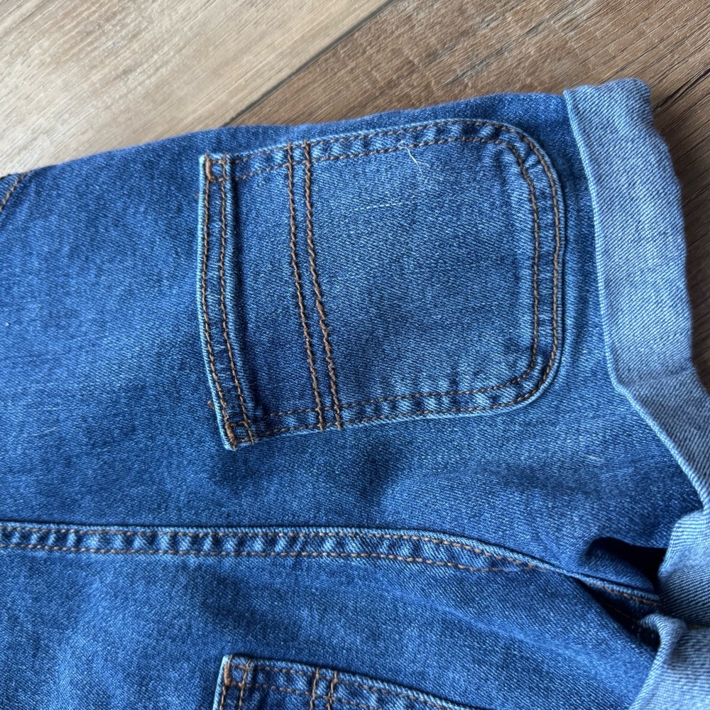 Jordache Blue Kids’ Denim Short Overalls with Copper Hardware | EUC |4-5 |cotton - Picture 5 of 6